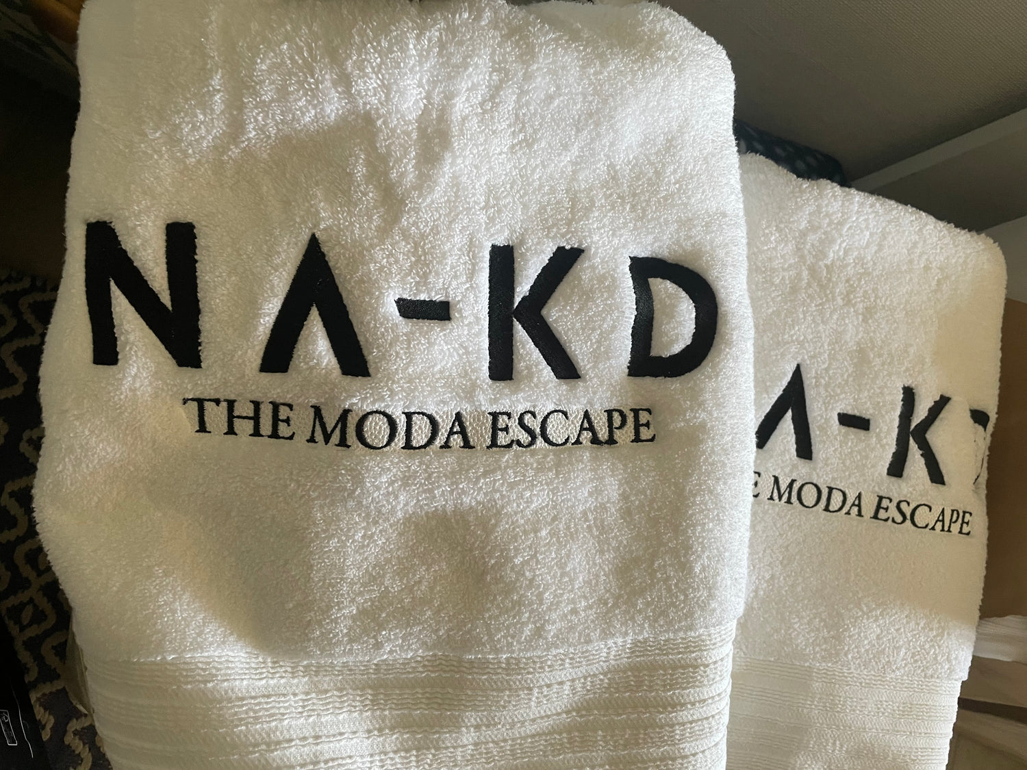 Broderade handdukar