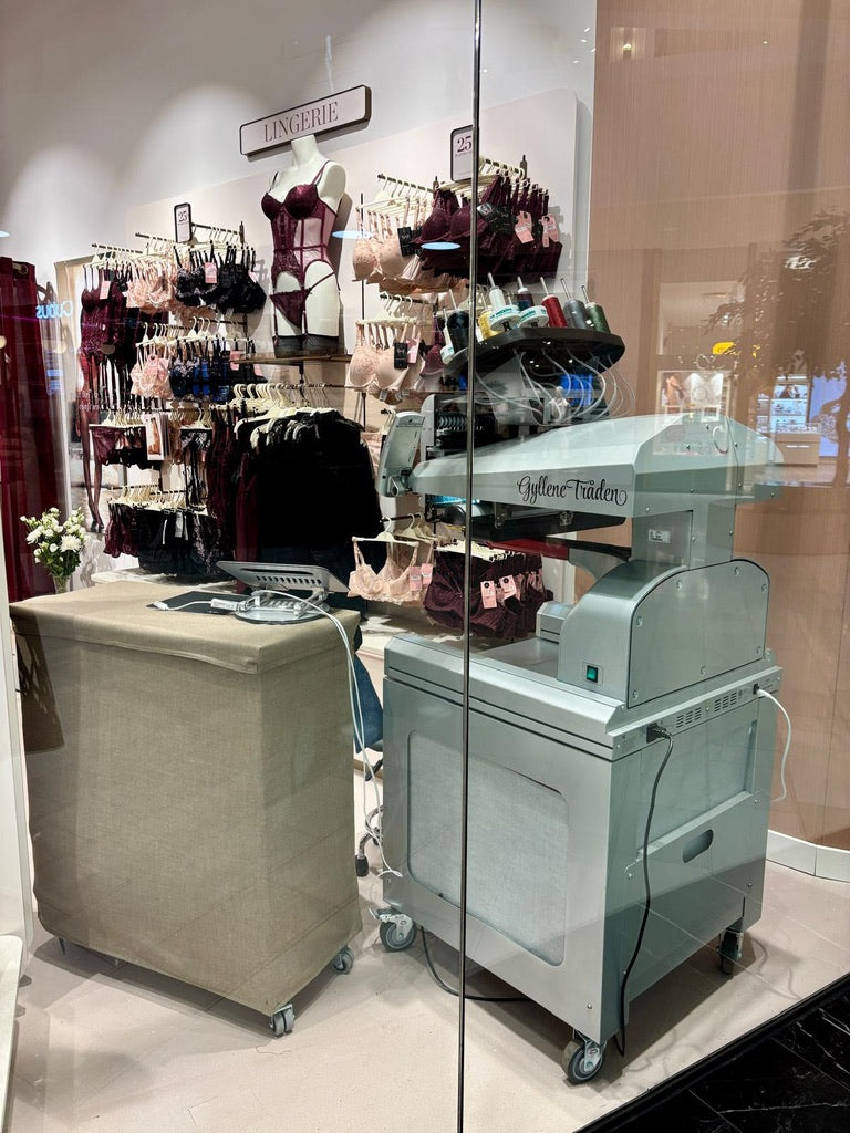 brodyrmaskin i butik